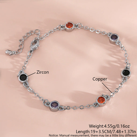Wholesale Geometric Copper Diamond Bracelet Jewelry For Women