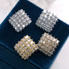 Wholesale Geometric Copper Diamond Earrings For Women Fashion Ol Style