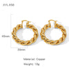 Wholesale Geometric Copper Earrings And Ring With Electroplating For Women