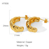 Wholesale Geometric Copper Earrings And Ring With Electroplating For Women