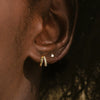 Wholesale Geometric Copper Earrings For Women Inlaid With Zircon Electroplated