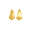 Wholesale Geometric Copper Earrings With Brushed And Micropaved Design Platinum And 18K Gold Electroplated For Women