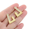 Wholesale Geometric Copper Earrings With Cshaped Hook Gold Plated For Women