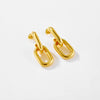 Wholesale Geometric Copper Earrings With Electroplating In Fashion High Design And Simple Personality Style