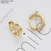 Wholesale Geometric Copper Earrings With Electroplating Versatile Design