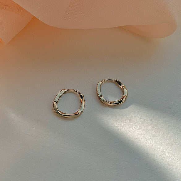 Wholesale Geometric Copper Electroplated Circle Earrings For Women