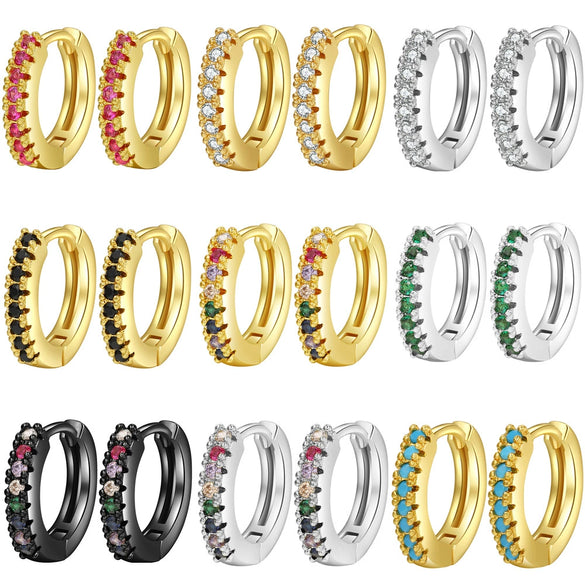 Wholesale Geometric Copper Electroplated Earring