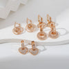Wholesale Geometric Copper Electroplated Earrings For Women Elegant Style