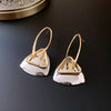 Wholesale Geometric Copper Electroplated Highend Women's Triangle Chain Earrings