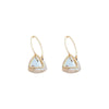 Wholesale Geometric Copper Electroplated Highend Women's Triangle Chain Earrings
