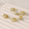 Wholesale Geometric Copper Electroplated Piercing Earrings Jewelry For Women