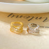 Wholesale Geometric Copper Electroplated Sparkling Nonpierced Ear Cuff Unisex Ear Jewelry