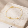 Wholesale Geometric Copper Electroplated Women's Cross Bracelet With Inlaid Birthstone Light Luxury Highend Jewelry