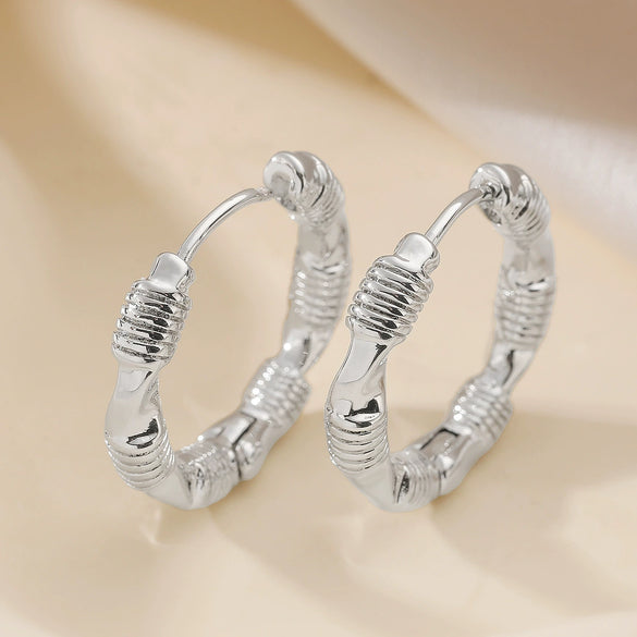 Wholesale Geometric Copper Electroplated Women's Earrings Retro Design