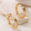 Wholesale Geometric Copper Electroplated Women's Earrings Retro Design
