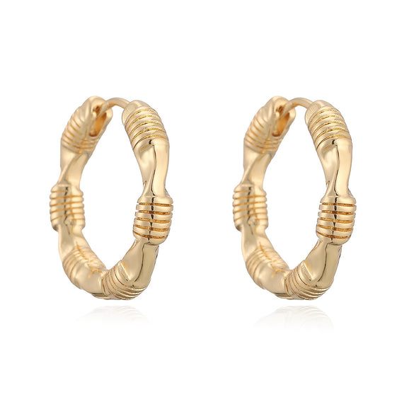 Wholesale Geometric Copper Electroplated Women's Earrings Retro Design