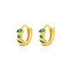 Wholesale Geometric Copper Gold Inlaid Zircon Earrings For Women