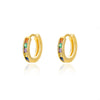 Wholesale Geometric Copper Gold Inlaid Zircon Earrings For Women