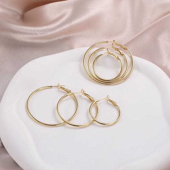 Wholesale Geometric Copper Gold Plated Women's Earrings