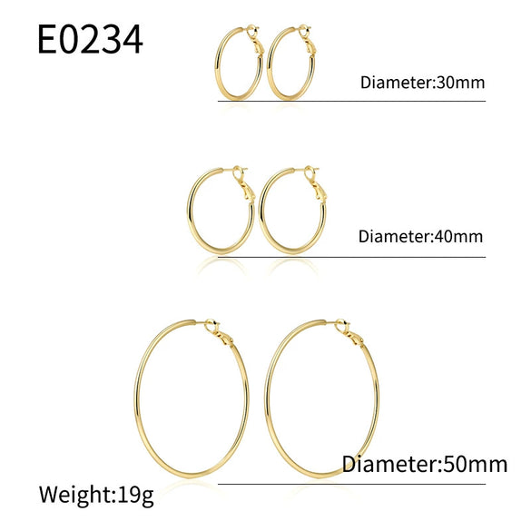 Wholesale Geometric Copper Gold Plated Women's Earrings