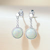Wholesale Geometric Copper Goldplated Earrings For Women With Australian Opal