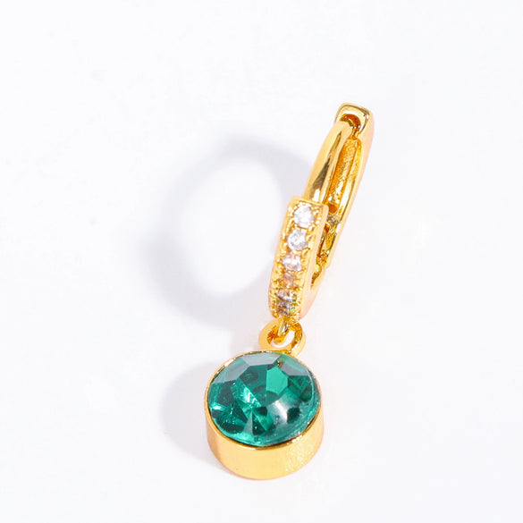 Wholesale Geometric Copper Inlaid Rhinestone Earrings For Women