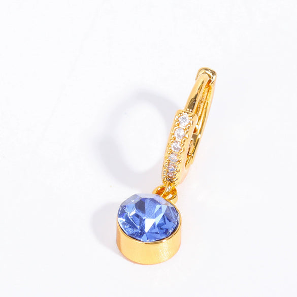 Wholesale Geometric Copper Inlaid Rhinestone Earrings For Women