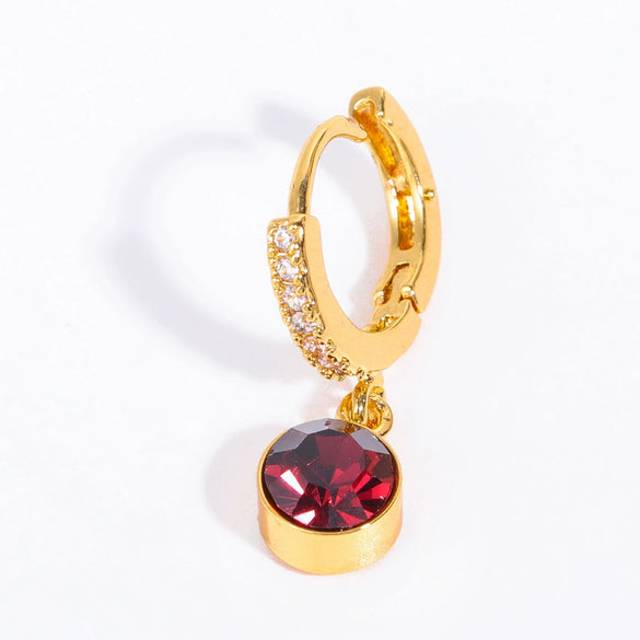 Wholesale Geometric Copper Inlaid Rhinestone Earrings For Women