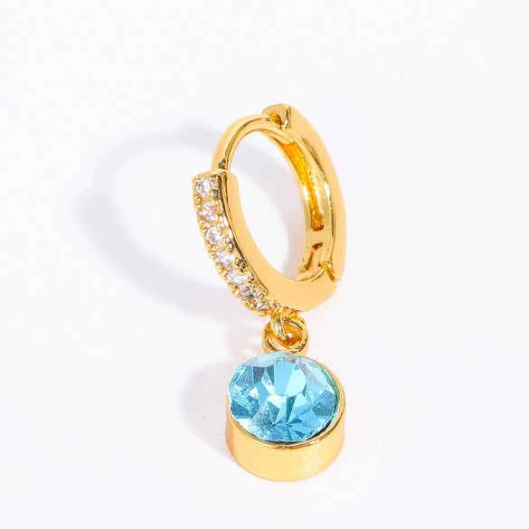 Wholesale Geometric Copper Inlaid Rhinestone Earrings For Women