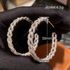 Wholesale Geometric Copper Inlaid Women's Earrings