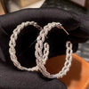 Wholesale Geometric Copper Inlaid Women's Earrings