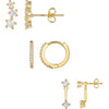 Wholesale Geometric Copper 18K Electroplated Women's Earrings