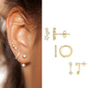Wholesale Geometric Copper 18K Electroplated Women's Earrings