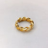 Wholesale Geometric Copper 18K Real Gold Electroplated Opening Ring For Women And Men