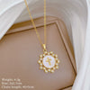 Wholesale Geometric Copper Pendant Stainless Steel Diamond Necklace For Women And Men