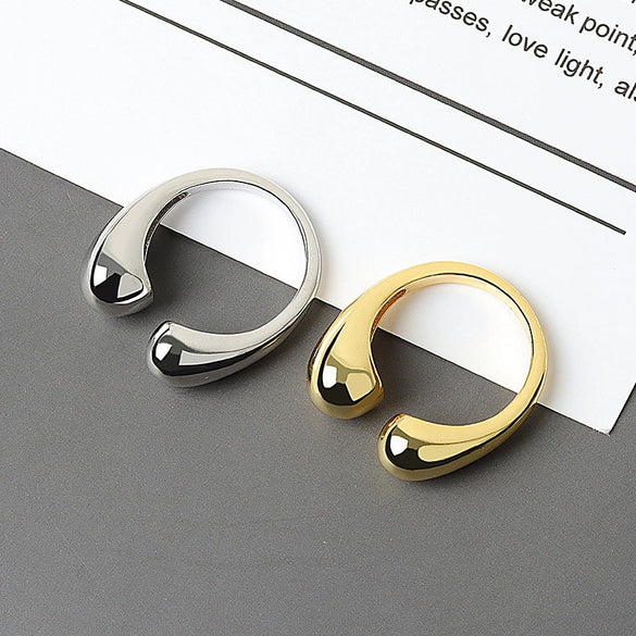 Wholesale Geometric Copper Ring Electroplated Unisex Design