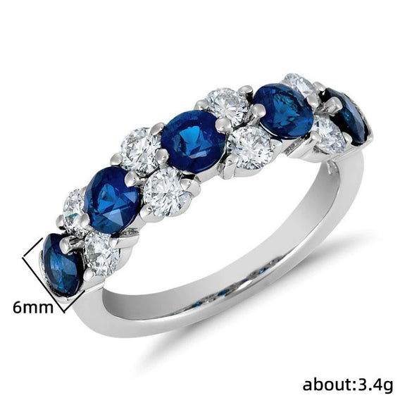 Wholesale Geometric Copper Ring Inlaid Zircon For Men And Women