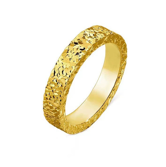 Wholesale Geometric Copper Ring With Electroplating And 24K Real Gold Plating Unisex Fashion Light Luxury Style