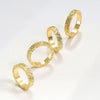 Wholesale Geometric Copper Ring With Electroplating And 24K Real Gold Plating Unisex Fashion Light Luxury Style