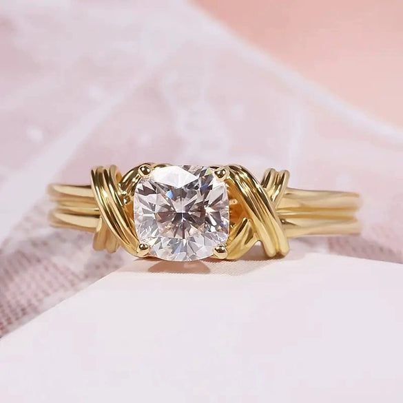 Wholesale Geometric Copper Ring With Zircon For Unisex