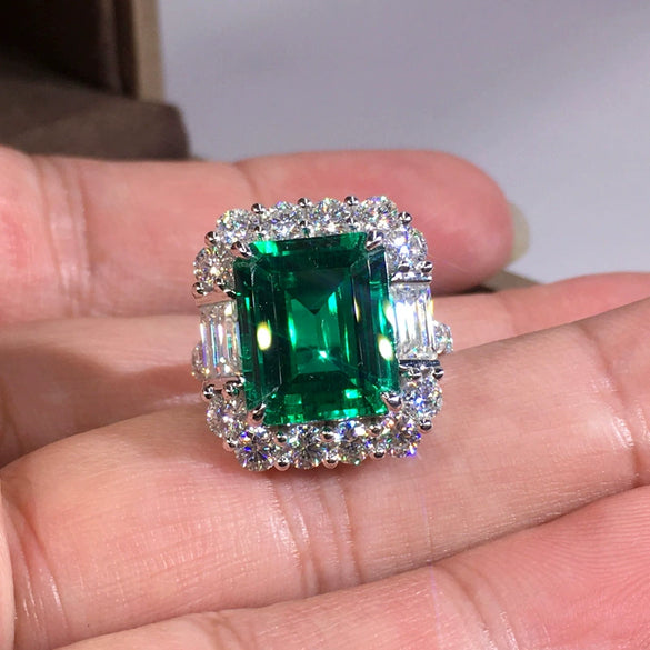 Wholesale Geometric Copper Ring With Zircon For Women