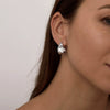 Wholesale Geometric Copper Trapezoidal Lava Earrings Electroplated For Women Light Luxury High End