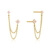 Wholesale Geometric Copper Wind Tassel Diamond Earrings For Women