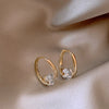 Wholesale Geometric Copper Zircon Earrings For Women