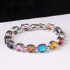 Wholesale Geometric Copper Zircon Women's Bracelet With Diamond Design And Advanced Sense
