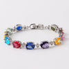 Wholesale Geometric Copper Zircon Women's Bracelet With Diamond Design And Advanced Sense