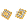 Wholesale Geometric Creative Stainless Steel 18K Gold Plated Women's Earrings