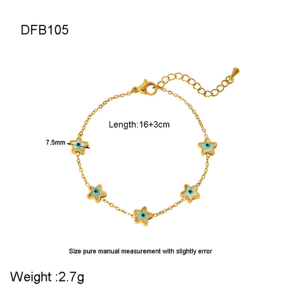 Wholesale Geometric Cross Chain Stainless Steel And Titanium Steel 18K Gold Plated Jewelry Set For Women