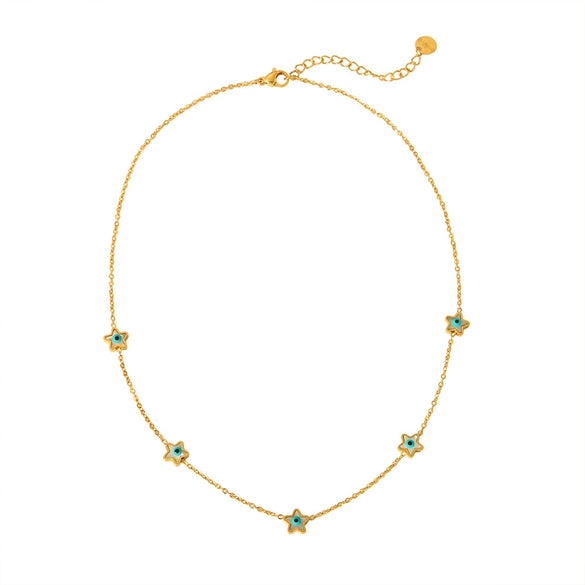 Wholesale Geometric Cross Chain Stainless Steel And Titanium Steel 18K Gold Plated Jewelry Set For Women