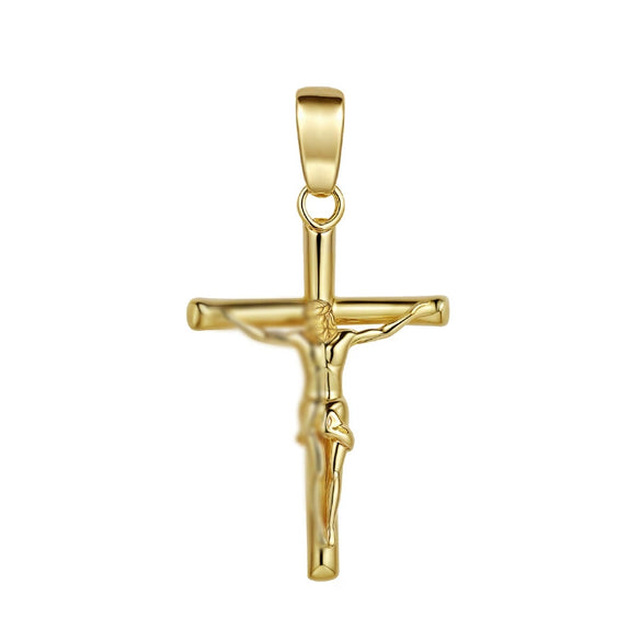 Wholesale Geometric Cross Copper Gold Plated Jewelry Necklace For Men And Women